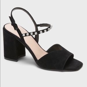 Banana Republic Women’s Black Embellished Block Heel